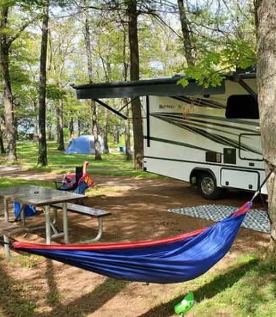 RV Campsite with Hammock