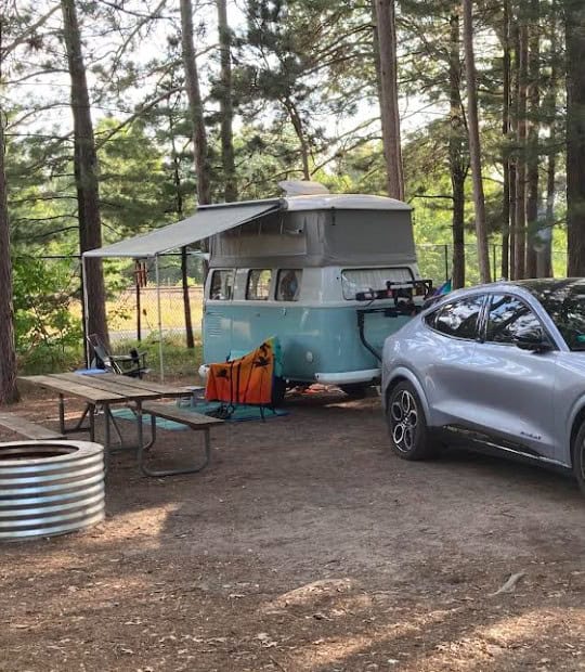 RV Campsite with Picnic Table