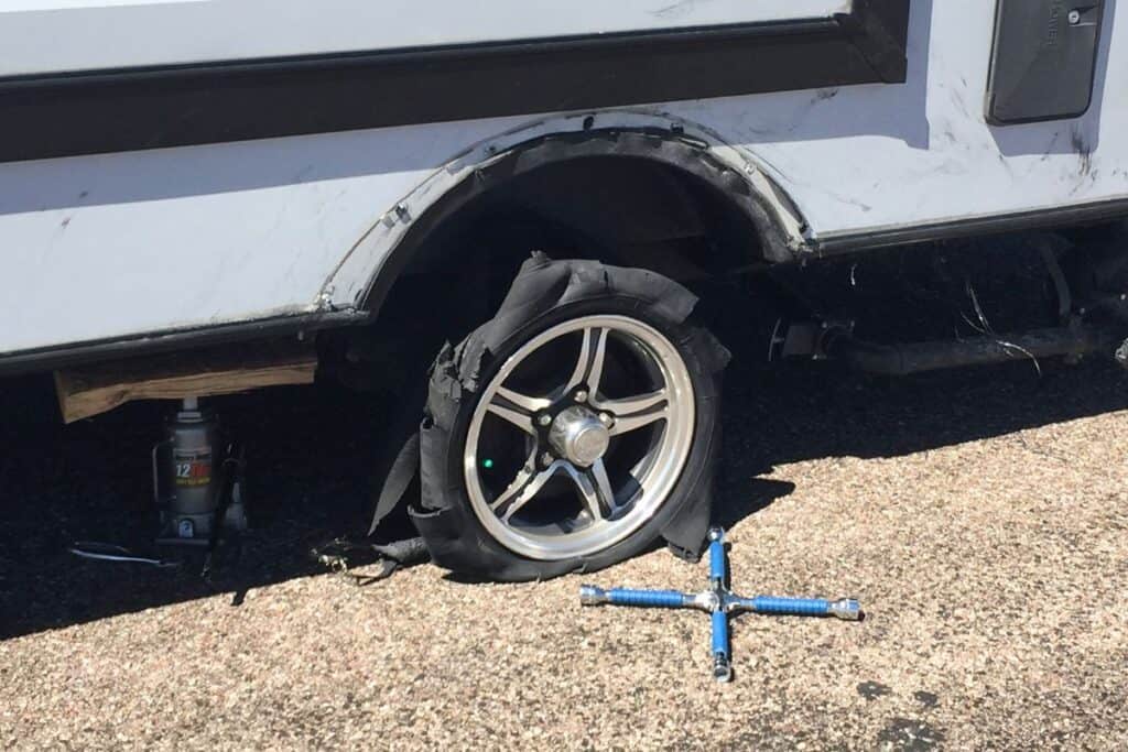 RV Tire Blow Out