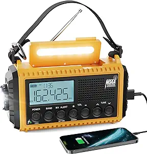 Raynic Emergency Radio, 5000mAh-18500mWh Weather Radio