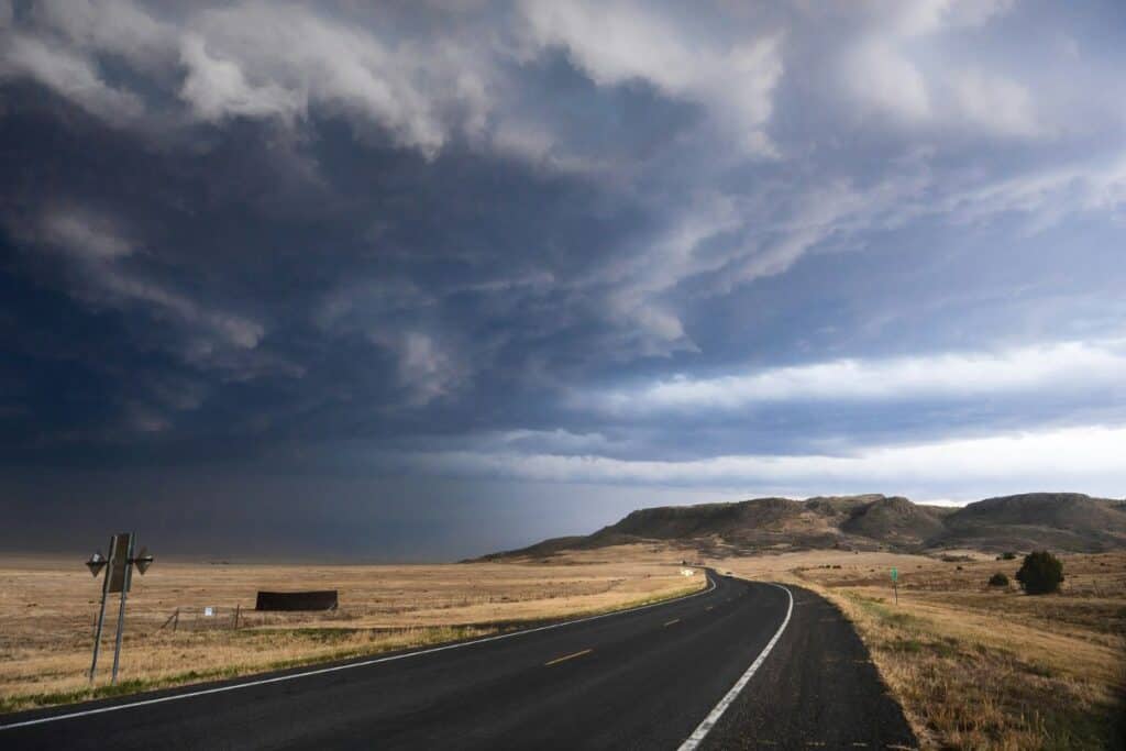 Roadway During Bad Weather