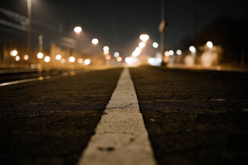 Roadway at Nightime