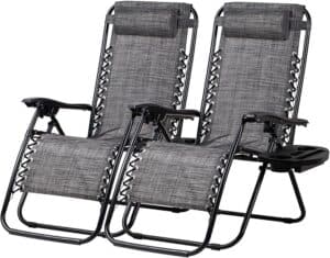 Set of Zero Gravity Patio Lounge Chairs