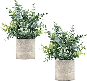 Small Potted Faux Plants