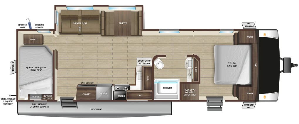 Starcraft GSL 275RLS Floorplan