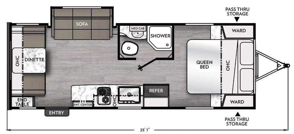 Coachmen Apex Nano 213RDS Floorplan