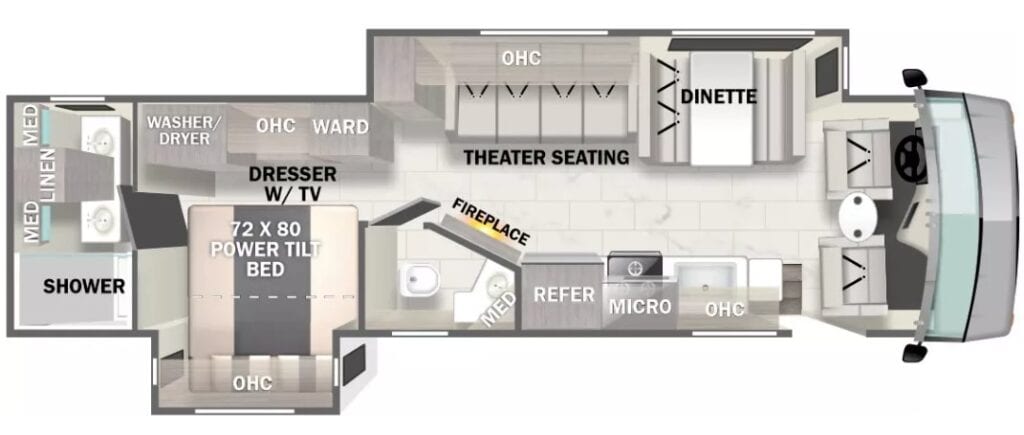 Forest River Georgetown GT7 36D7 Floorplan