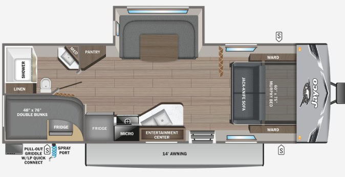 Jayco Jay Flight 235MBH Floorplan