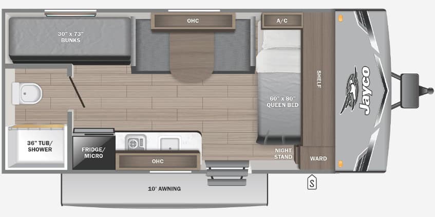 Jayco Jay Flight SLX 170BH Floor Plan