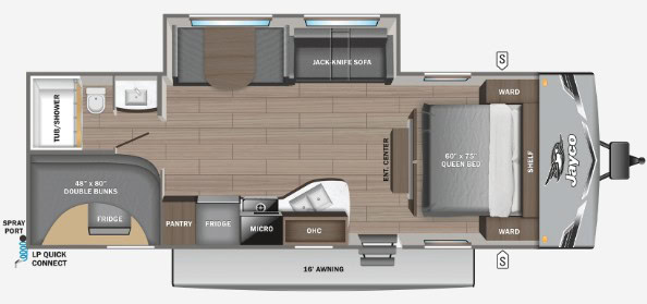 Jayco Jay Flight SLX 261BHS Floorplan