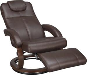 RecPro Charles 28 inch RV Euro Chair Recliner Modern Design RV Furniture Mahogany