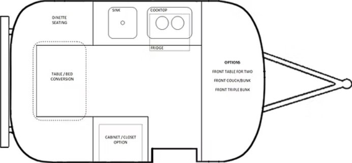 Armadillo Trailers ARMADILLO Floorplan