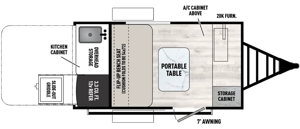 Coachmen Clipper ROK 8000ROK Floorplan