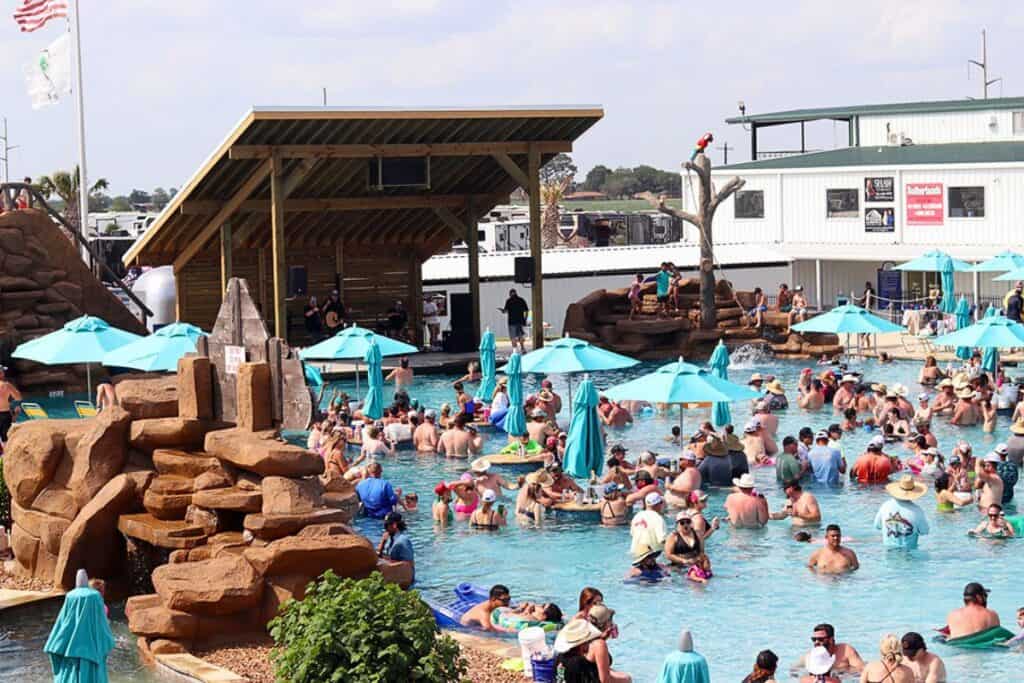 El Campo Lost Lagoon RV Resort Pool Concert