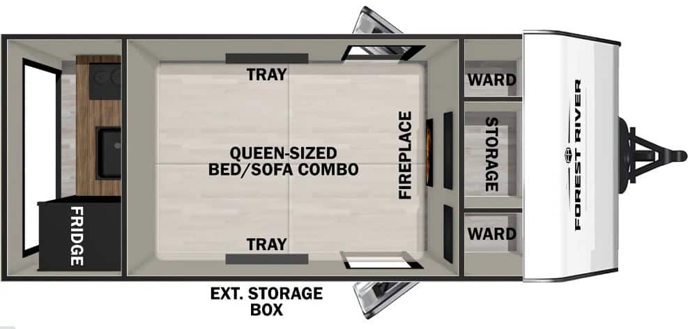 Forest River Ibex 10RK Floorplan