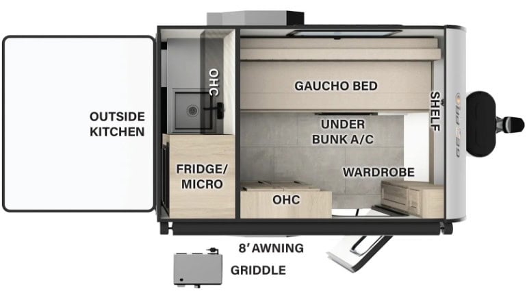 Forest River Rockwood Geo Pro G12SA Floorplan