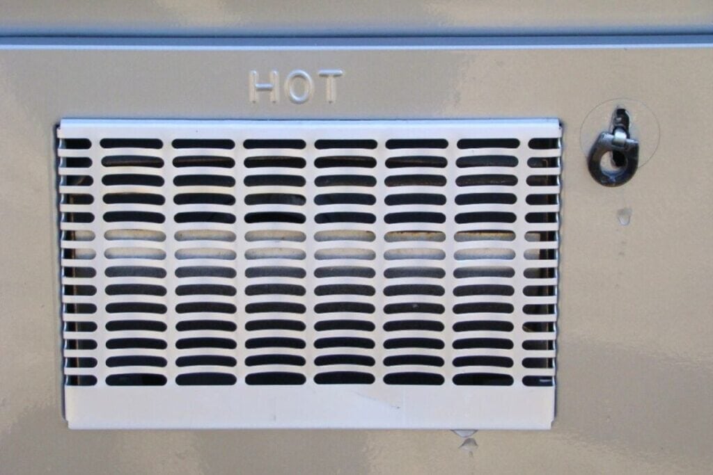 RV Water Heater Vent Cover