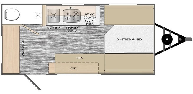 Travel Lite Rove Lite 14FD Floorplan